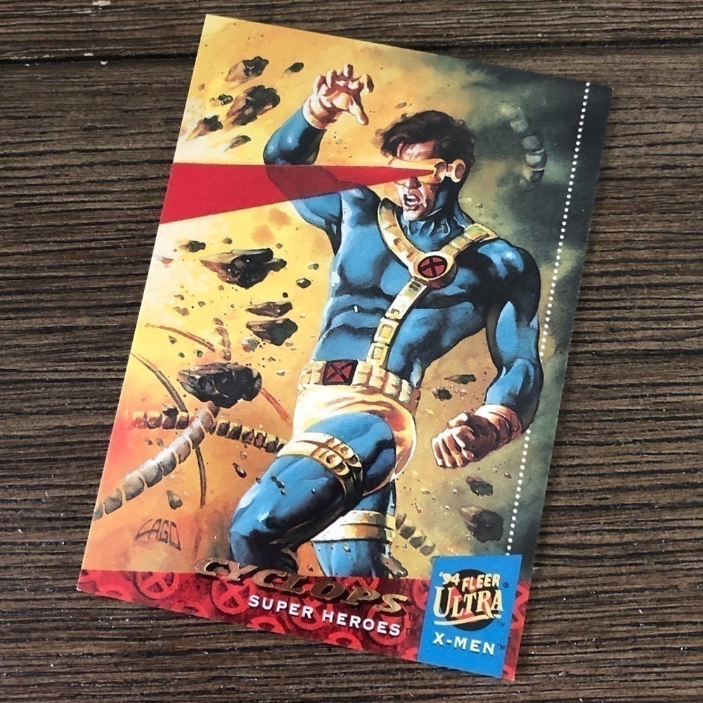 X-men ’94 Fleer Ultra trading card: Cyclops (Super Heros) #1